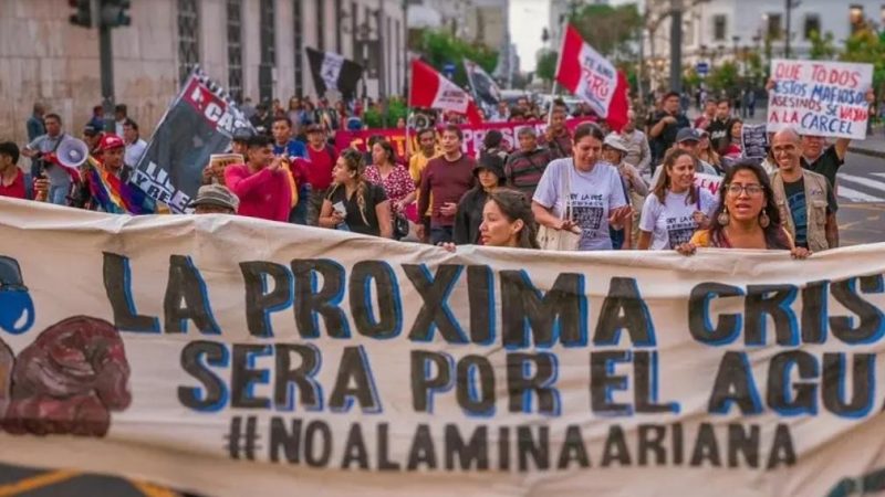 Peruvian communities have launched a global petition to halt a mining project they say threatens the water supply of over 10 million people.